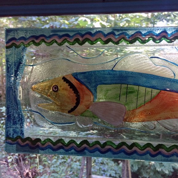 LS Arts, Inc. Decorative Fish Plate Fused Glass Art - Picture 4 of 5